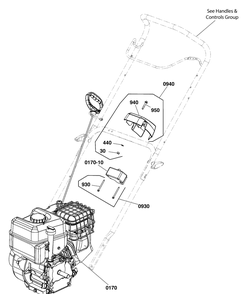 Engine Groups Diagram and Parts List for 1697350-00-SS22EL 2020 Briggs and Stratton Snow Blower
